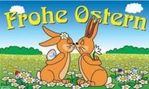 Flag Easter 3 Kissing rabbits