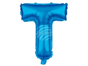 Folienballon Helium Ballon blau Buchstabe T