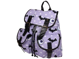 Mochila con bolsillos laterales de Halloween prpura