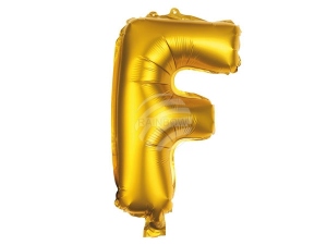 Foil balloon helium balloon gold Letter F