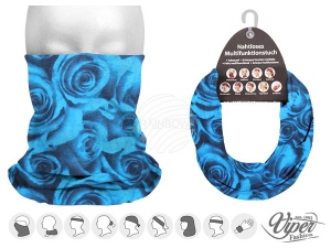 Multifunctional cloth 9 in 1 Multi-purpose scarf Roses MF-142