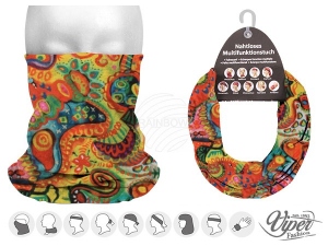 Chusta wielofunkcyjna 9 w 1 Szalik wielofunkcyjny kwiatowy wzr 