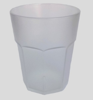 Reusable cups PC break-proof frosted 350ml 6 pieces