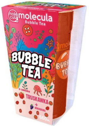 Bubble Tea for Two ToGo, Strawberry + Grape, 2 Straws