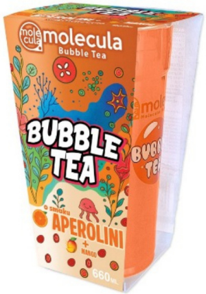 Bubble Tea para dos para llevar, mango sin Aperol, 2 pajitas