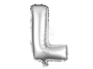 Foil balloon helium balloon silver Letter L