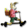 Easter bunny with scooter K537