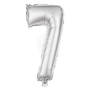 Foil balloon helium balloon silver number 7