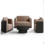 Poly Rattan Lounge grupa  4 czesciowy