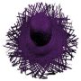 Straw hat Beach hat purple