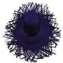 Straw hat Beach hat dark blue