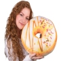 Donut pillows White glaze, colorful sprinkles
