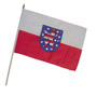 Flag at wood staff Thringen