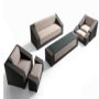 Poly Rattan Lounge grupa  6 czesciowy
