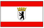 Flag Berlin with crown