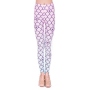 Ladies motive Leggings Scale pattern pink purple