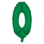 Folienballon Helium Ballon grn Zahl 0