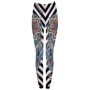 Ladies motive Leggings Stripe, multicolor mandala