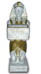 Pharaoh with chest white gold 56 cm