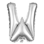 Foil balloon helium balloon silver Letter W