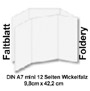 Foldery135g papier kredowany matowy DIN A7mini 12stronny
