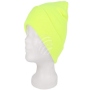 Long Beanie Slouch Design Strickmtze neon gelb