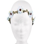 Floral wreath light blue/brown