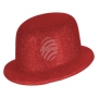 Melon hat glittering red