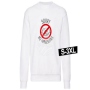 Motif sweater sweatshirt white model Swt-001a