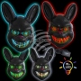 LED Maski straszne maski czaszki Krolik MAS-MIX31
