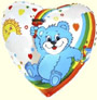 Balon foliowy Serce Misiu