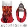 Multifunctional cloth 9 in 1 Multi-purpose scarf Flames MF-276