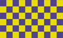 Fahne Karo lila gelb