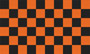 Flag Checkered black orange