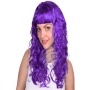 Wig curly purple
