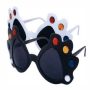 Party Glasses Funglasses Disco white black