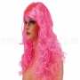 Wig curly fuchsia