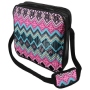 Messenger Bag Motiv Azteken Muster rosa/trkis