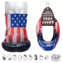 Chusta wielofunkcyjna 9 w 1 Szalik wielofunkcyjny Flaga USA MF-2