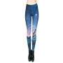 Leggins con motivos para mujer Design Cielo estrellado color azu