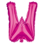 Foil balloon helium balloon pink Letter W
