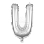 Foil balloon helium balloon silver Letter U