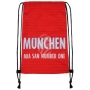 Turnbeutel Gymsac Design Mnchen rot/weiss