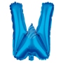 Foil balloon helium balloon blue Letter W