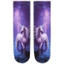 Motiv-Socken Einhorn lila blau