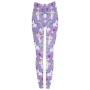 Damen Motiv Leggings Einhorn Farbe lila