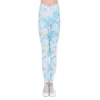Damen Motiv Leggings Einhorn blau/rosa/weiss