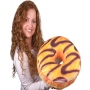Donut pillows Vanilla glaze, Chocolate ornament
